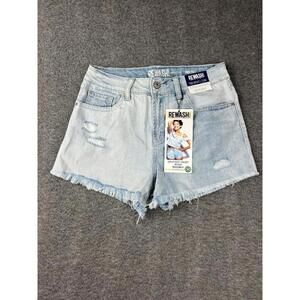 Rewash High Rise Distressed Denim Shorts The‎ Riley Model Size 28